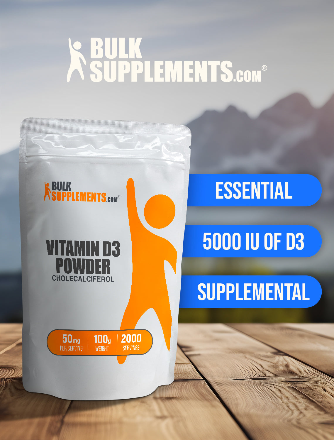 Vitamin D3 powder keyword image 100g