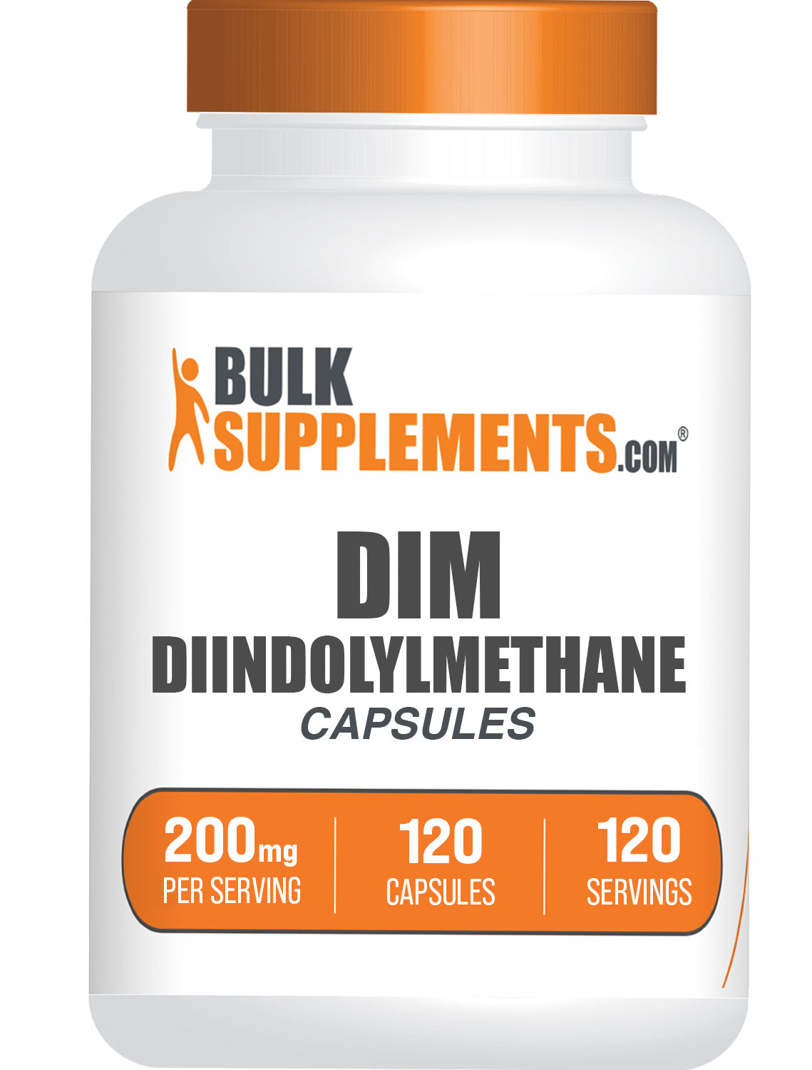 BulkSupplements.com DIM 200mg 120 capsules bottle image