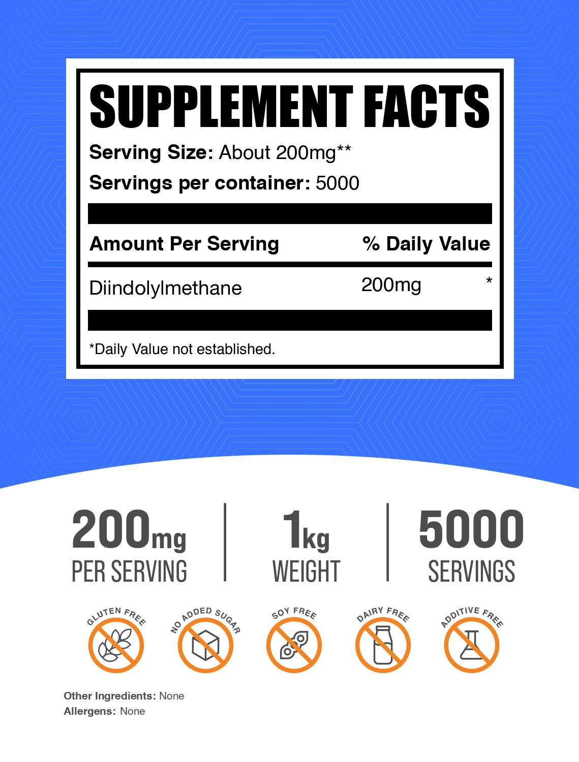 DIM powder label 1kg