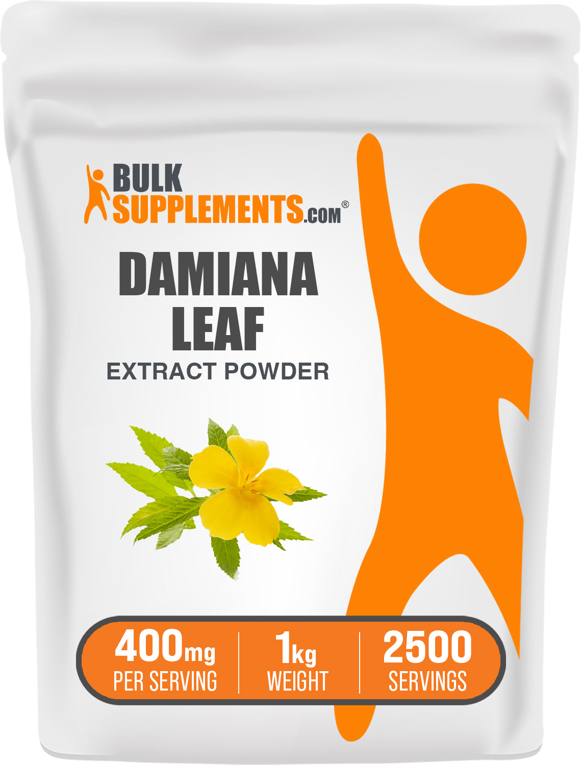 BulkSupplements.com Damiana Extract Powder 1kg bag image