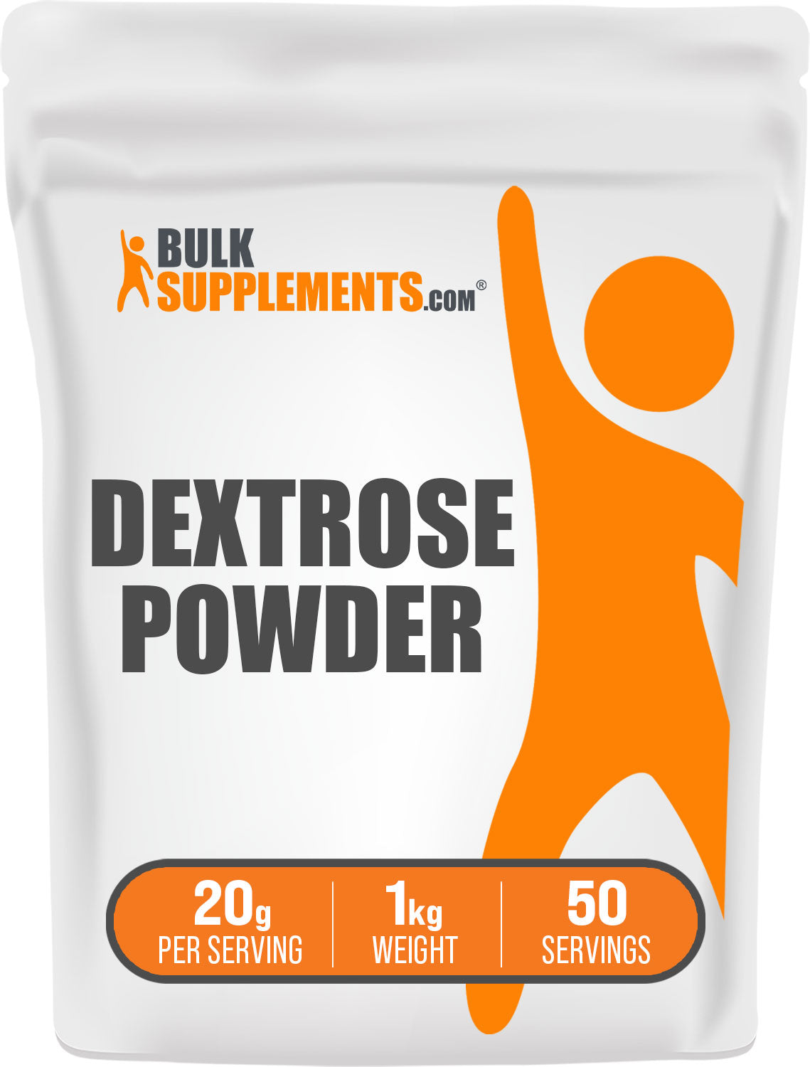 BulkSupplements.com Dextrose Powder 1kg Bag