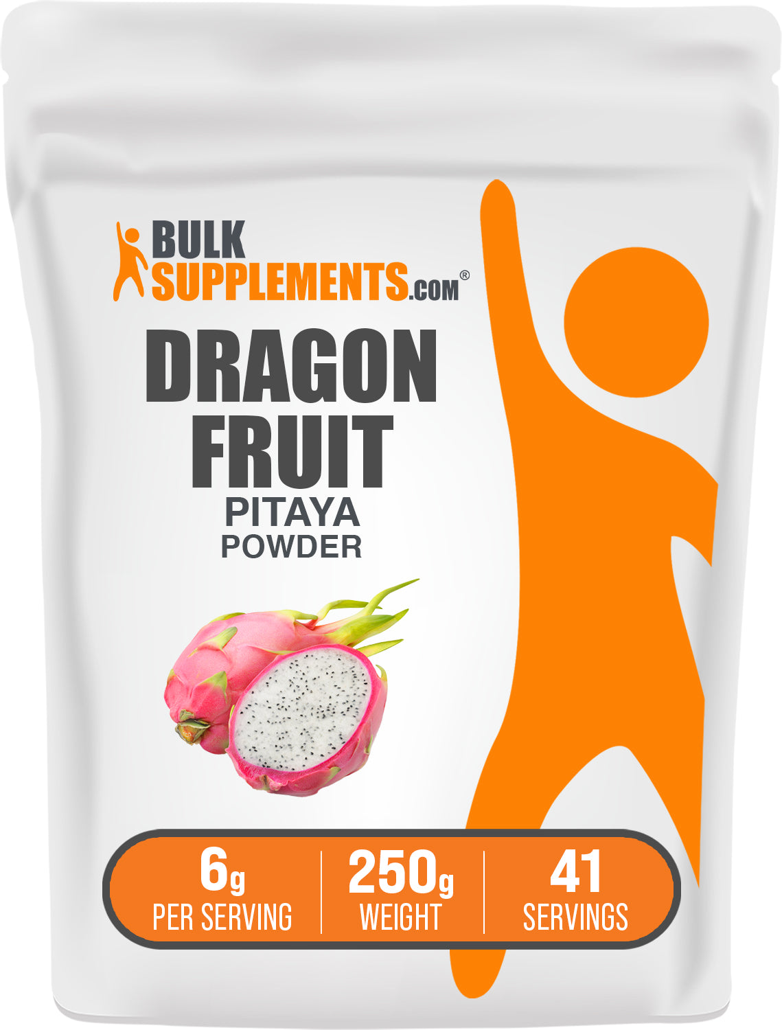 BulkSupplements.com Dragon Fruit Powder 250g bag image