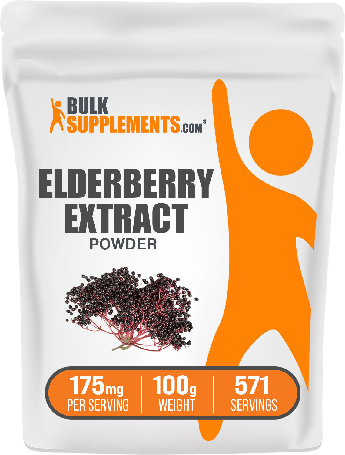BulkSupplements Elderberry Extract 100g
