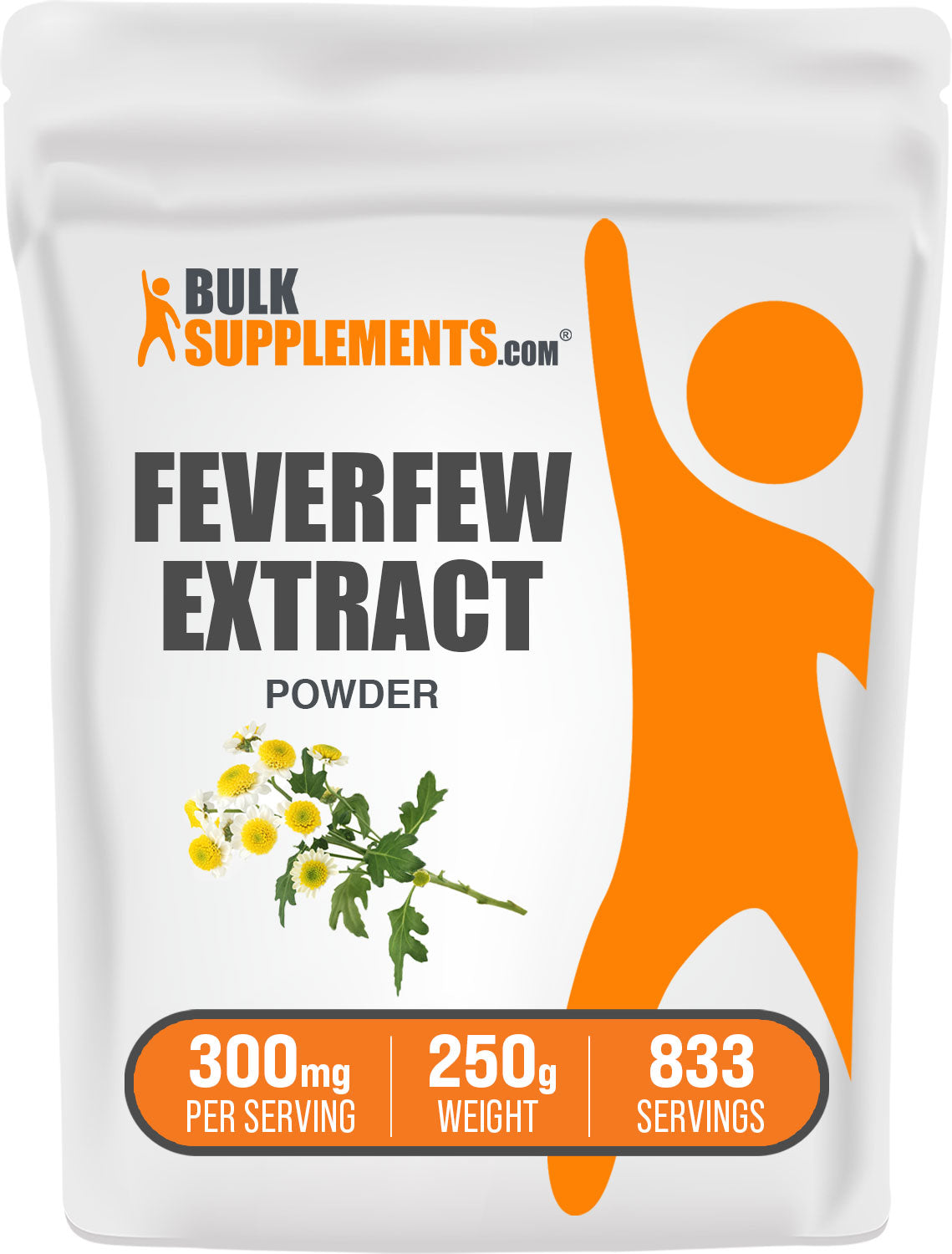 BulkSupplements.com Feverfew Extract Powder 250g Bag