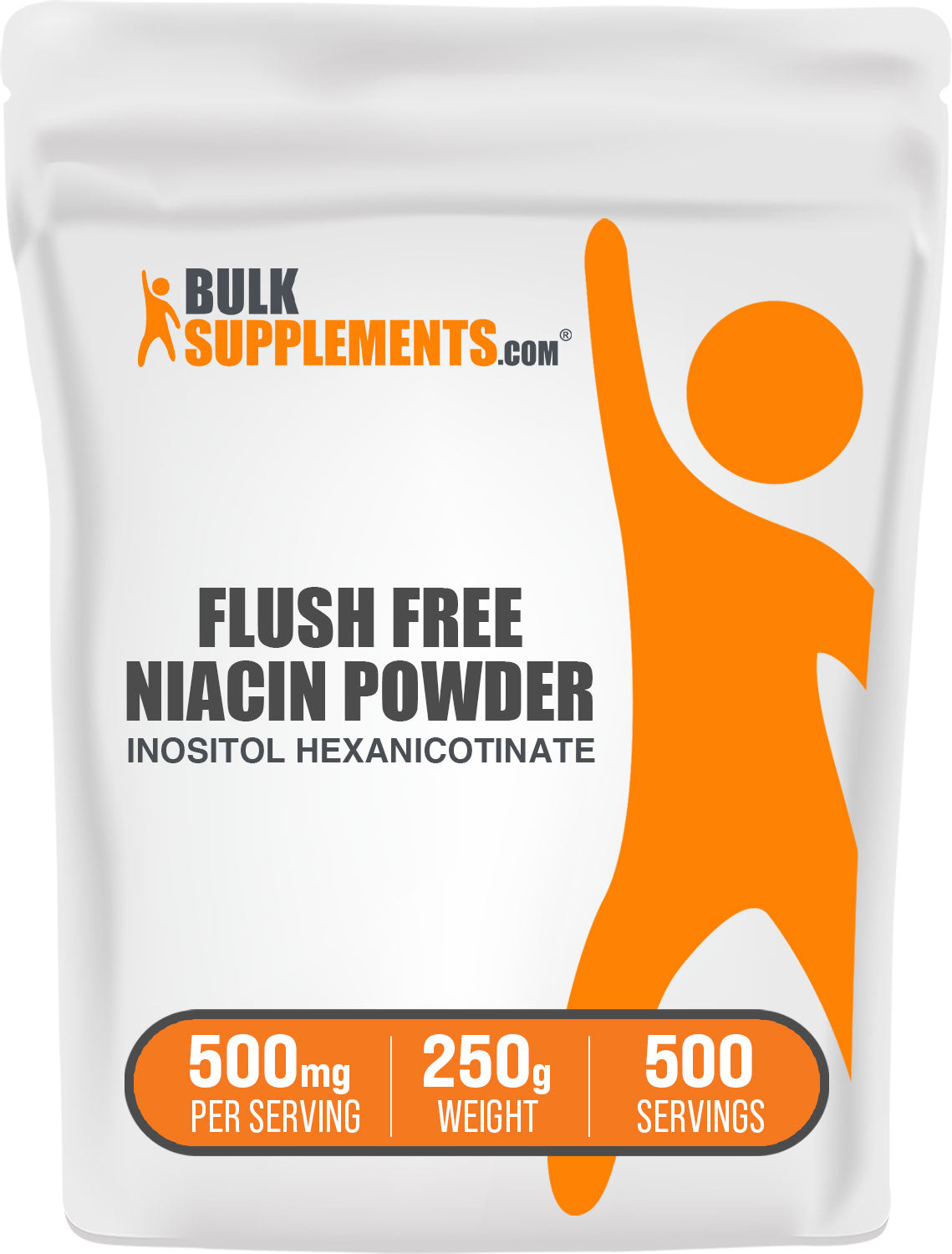 BulkSupplements.com Flush Free Niacin Powder 250g Bag