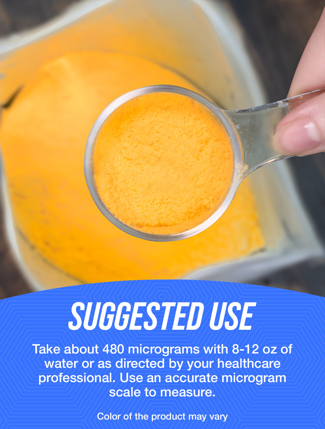 Folic acid powder suggested use image