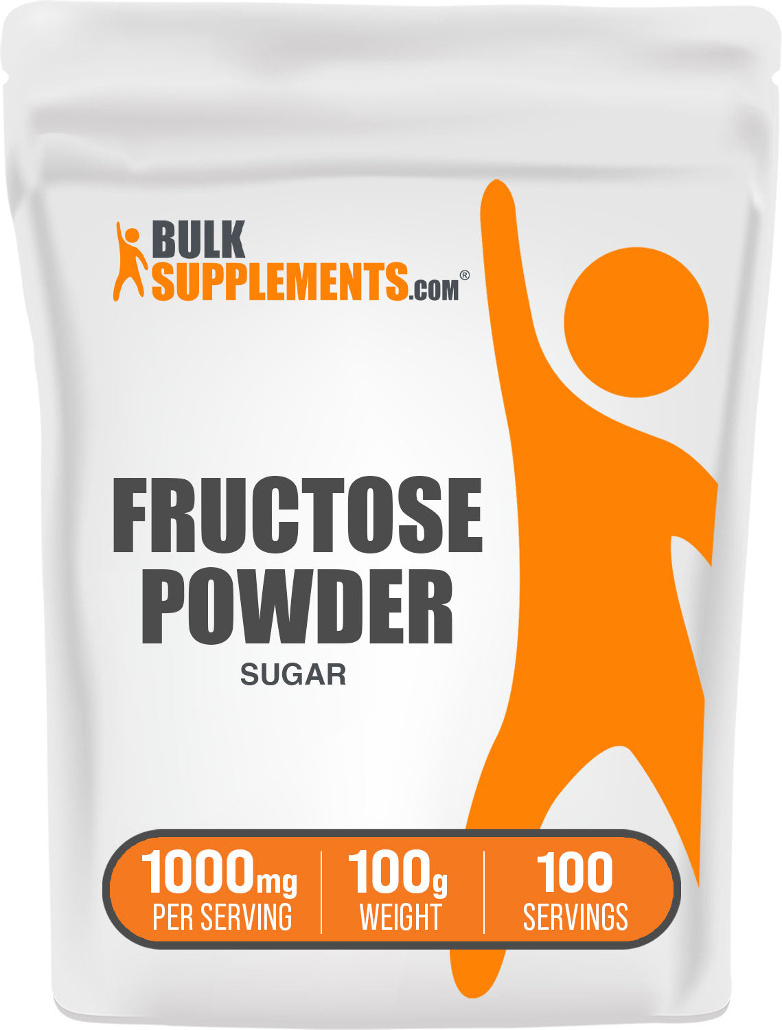 BulkSupplements Fructose Powder Sugar 100g