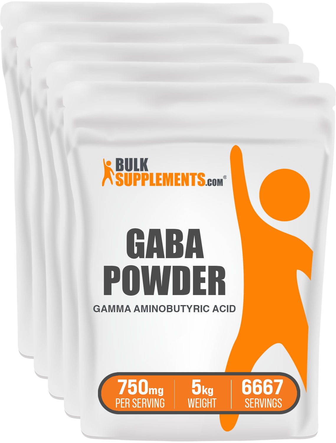 BulkSupplements GABA Powder 5 kilograms bags