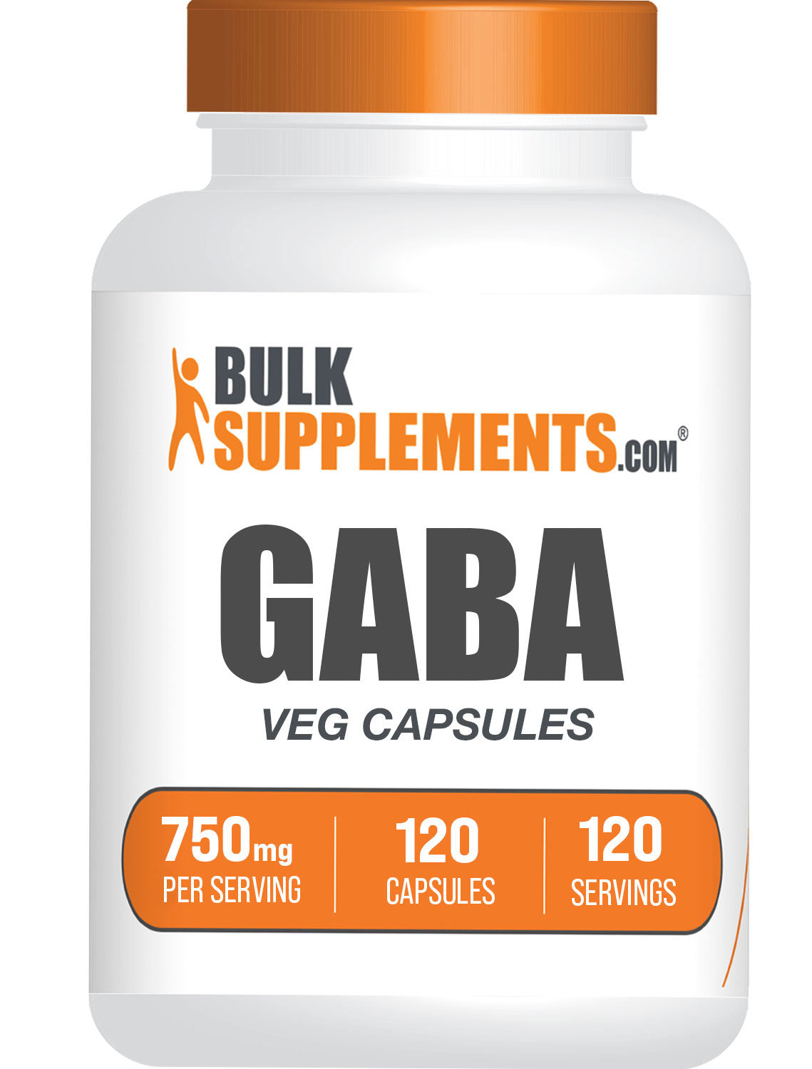 BulkSupplements GABA capsules 120ct