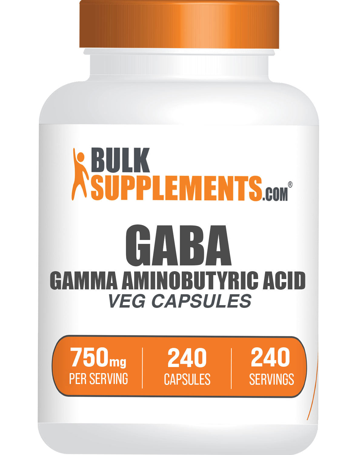 GABA 240 ct Capsules Bottle