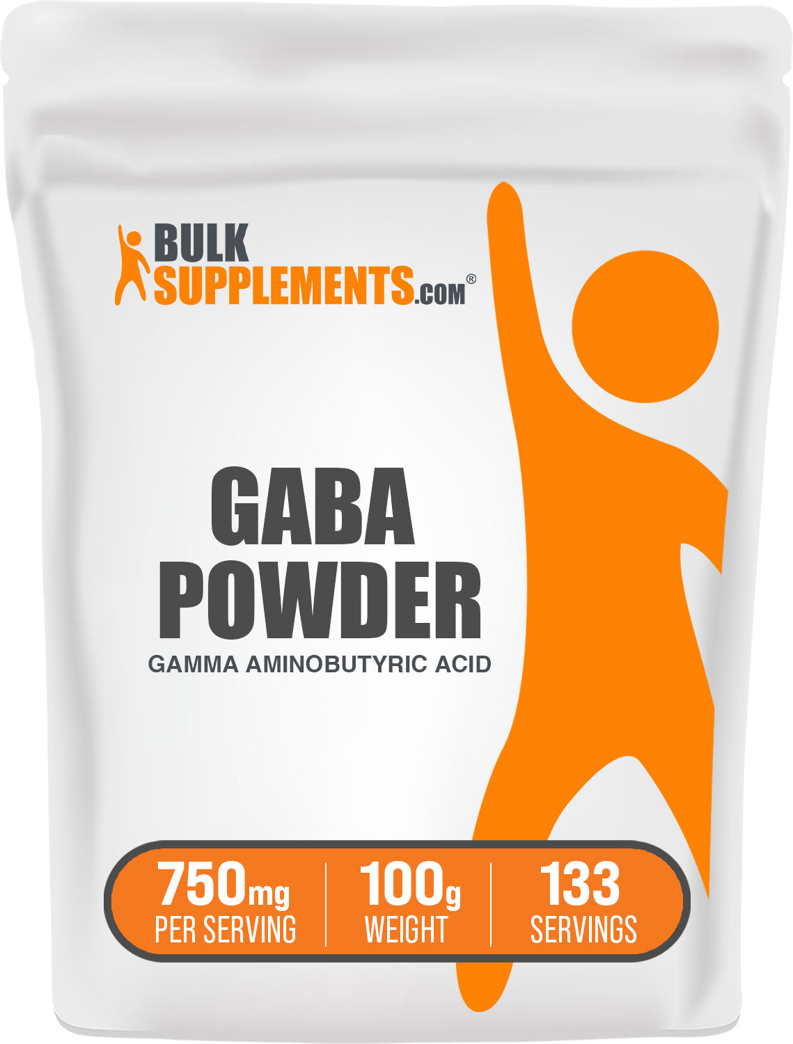 BulkSupplements GABA powder 100 grams bag