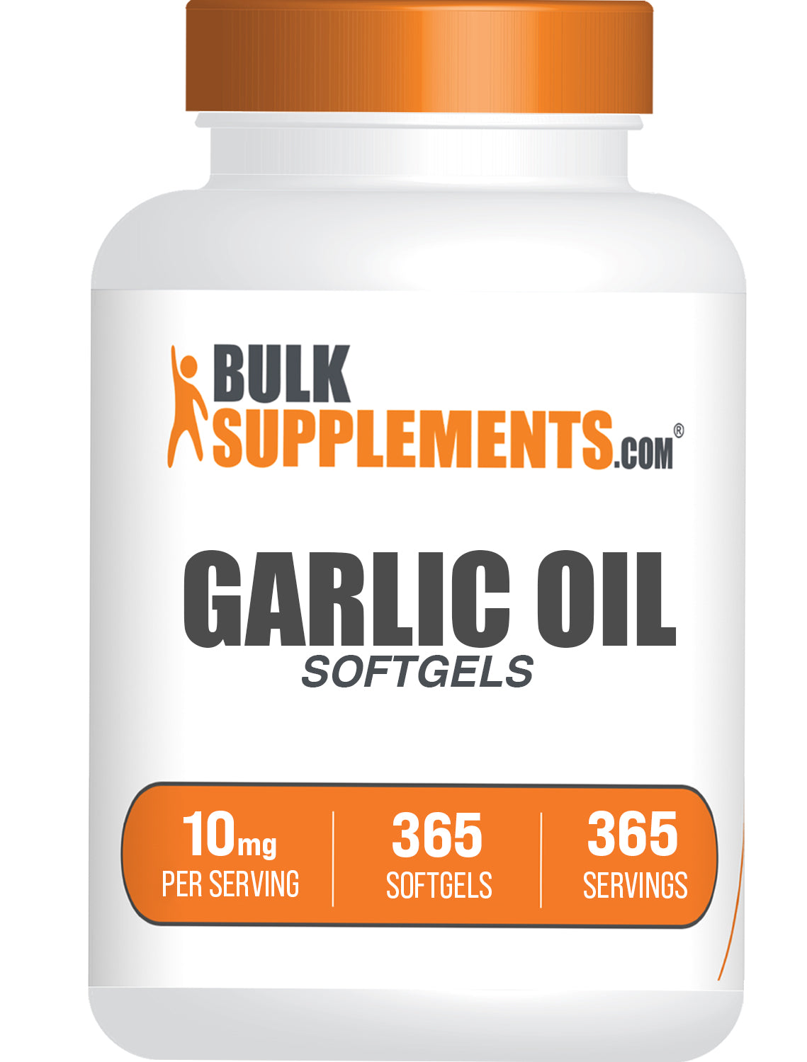 BulkSupplements.com Garlic Oil 365 softgels bottle image