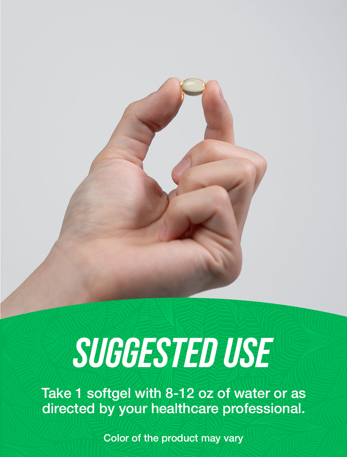 Garlic oil softgels suggested use image