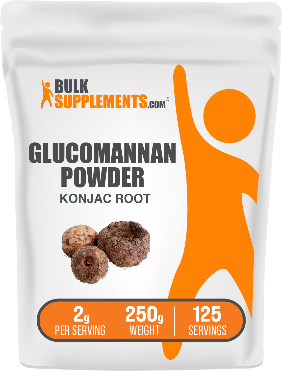 BulkSupplements Glucomannan Powder Konjac Root 250g