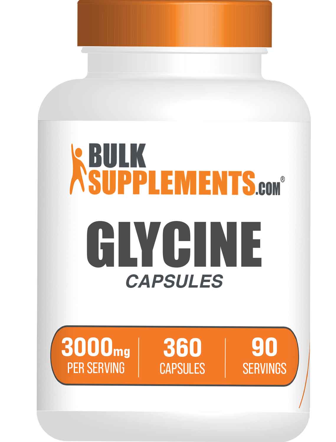 Glycine Capsules 360ct Main Bottle Image