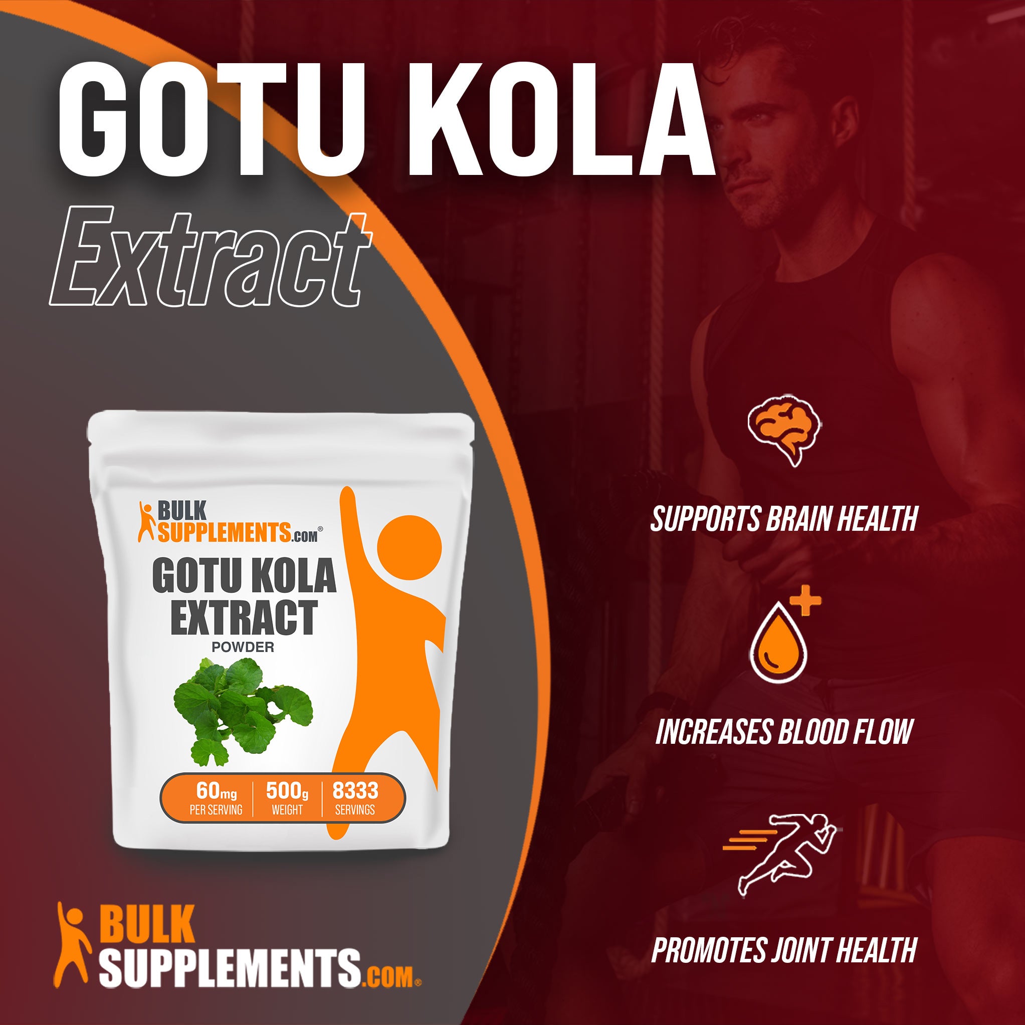 BulkSupplements Gotu Kola Extract Powder 500 grams bag