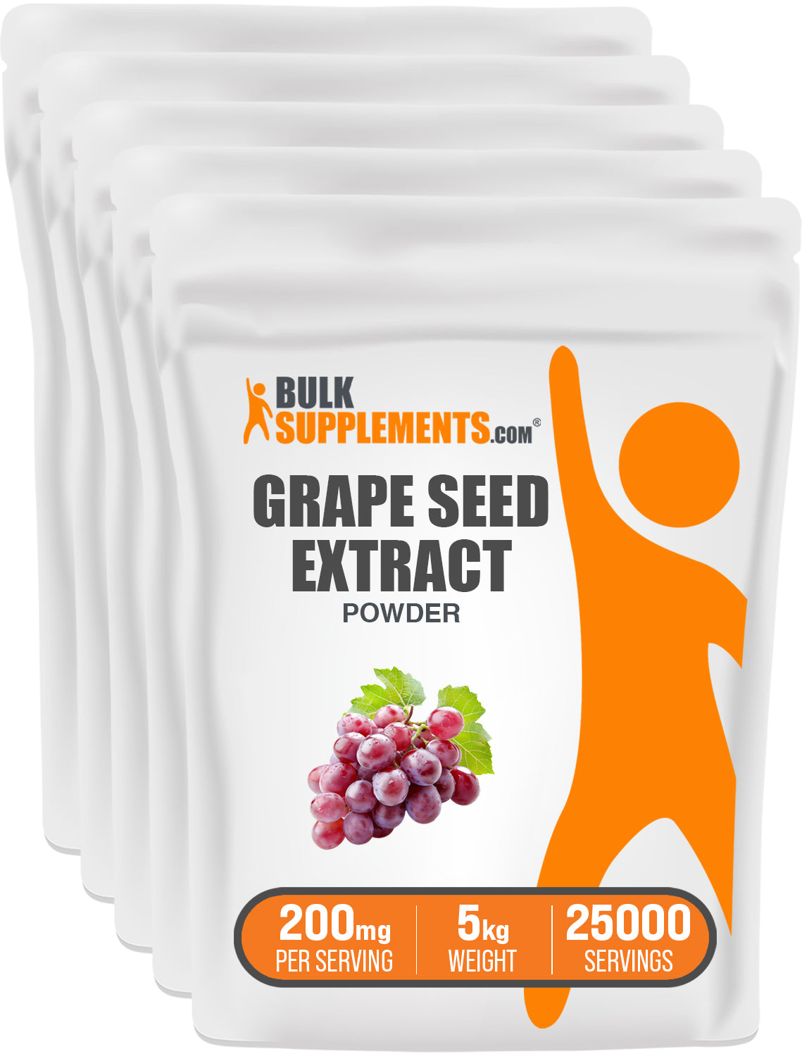 BulkSupplements.com Grape Seed Extract Powder 5kg bag image
