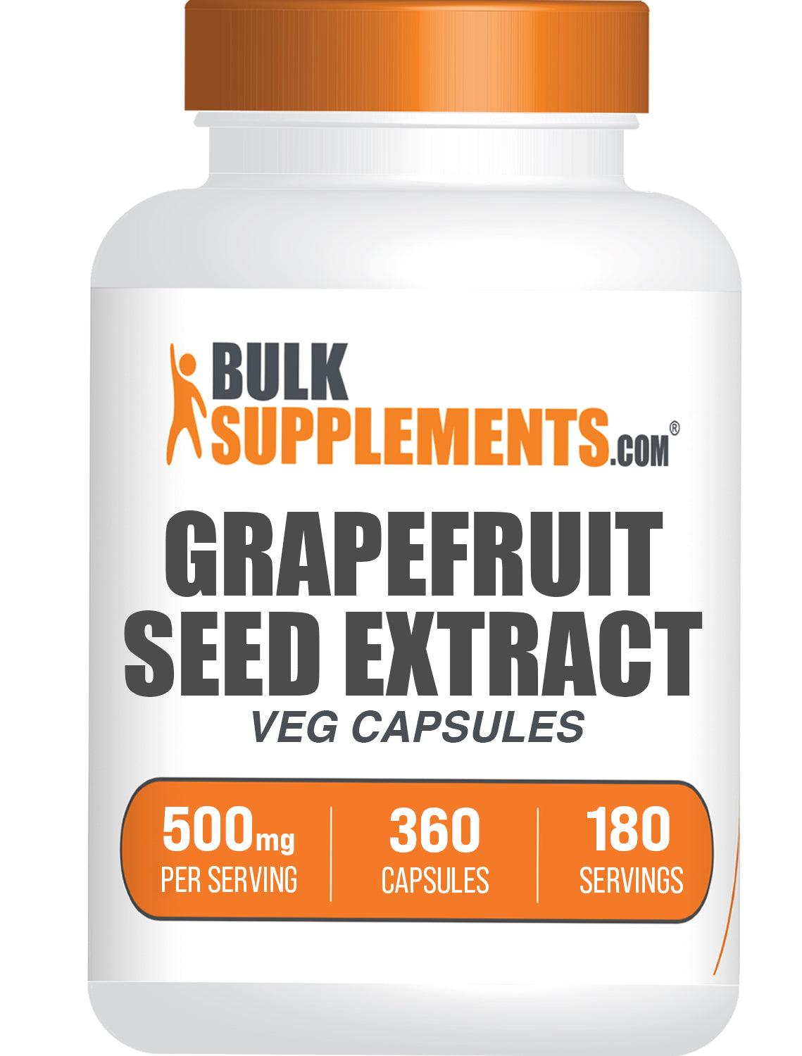 BulkSupplements.com Grapefruit Seed Extract 360 capsules bottle image