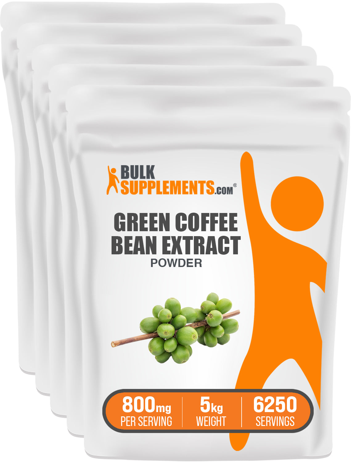 BulkSupplements.com Green Coffee Bean Extract Powder 5kg bag image