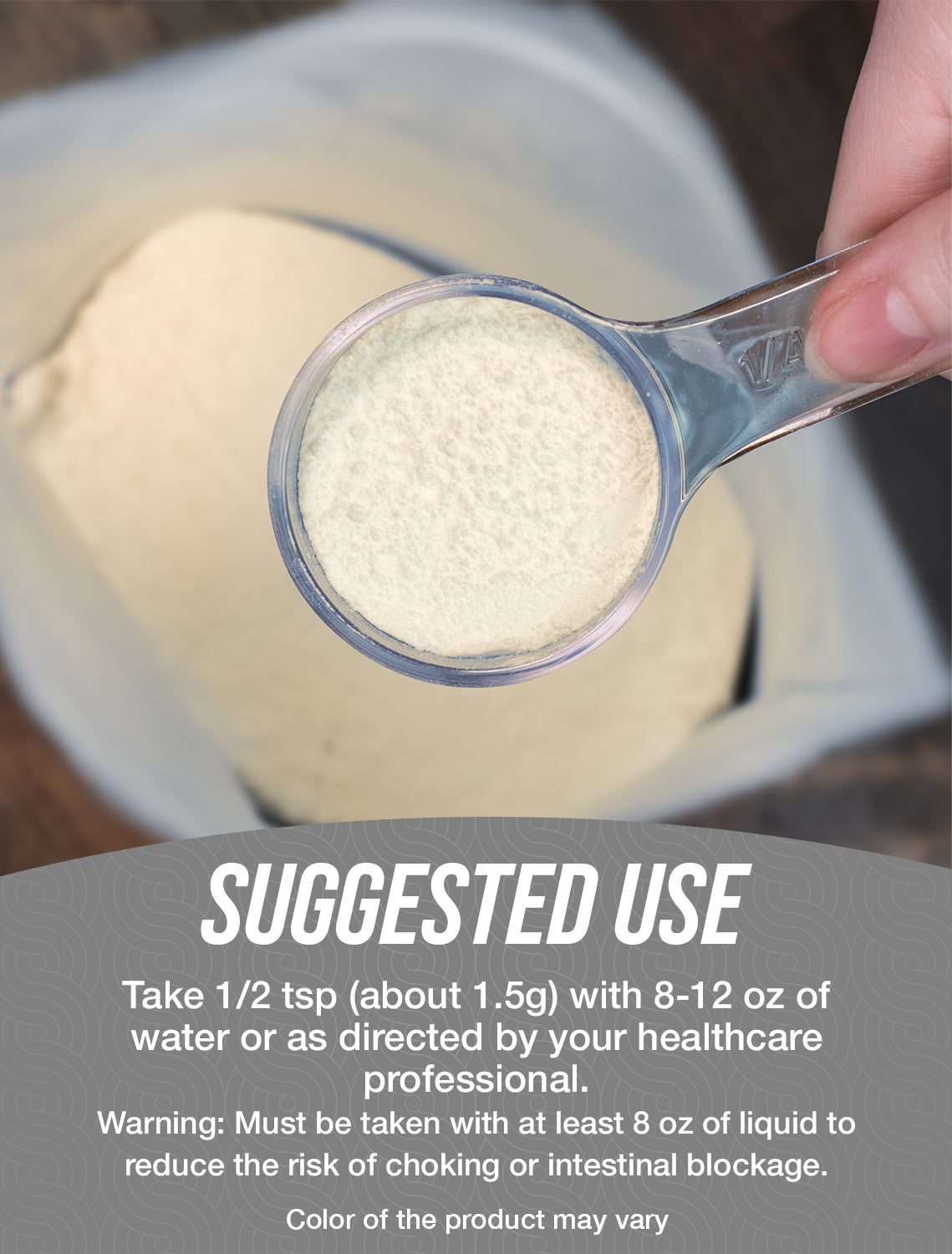 Guar gum powder suggested use image