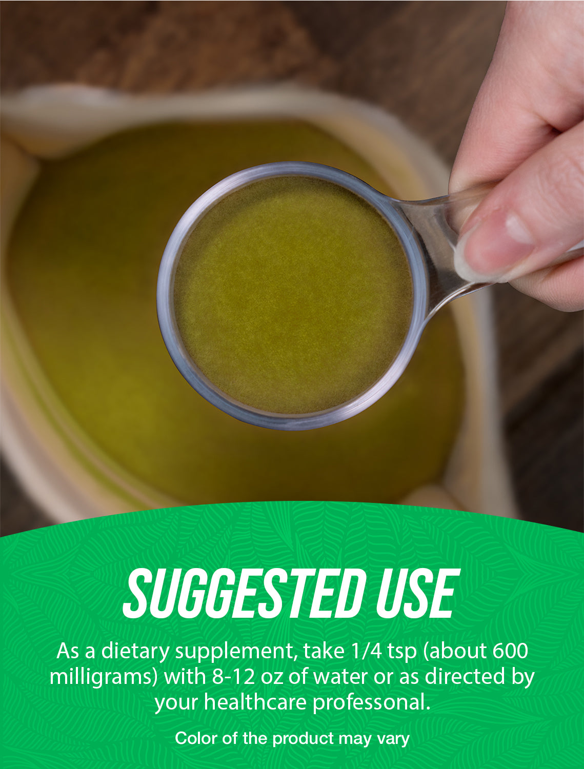 Gymnema Extract Powder Suggested Use Image