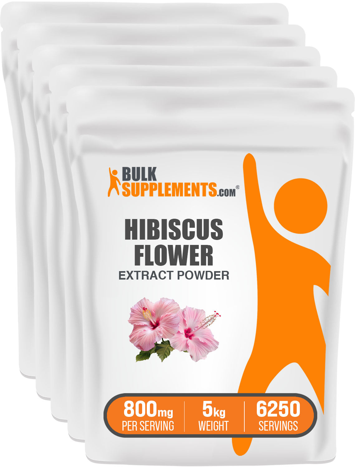 BulkSupplements.com Hibiscus Flower Extract Powder 5kg bag image