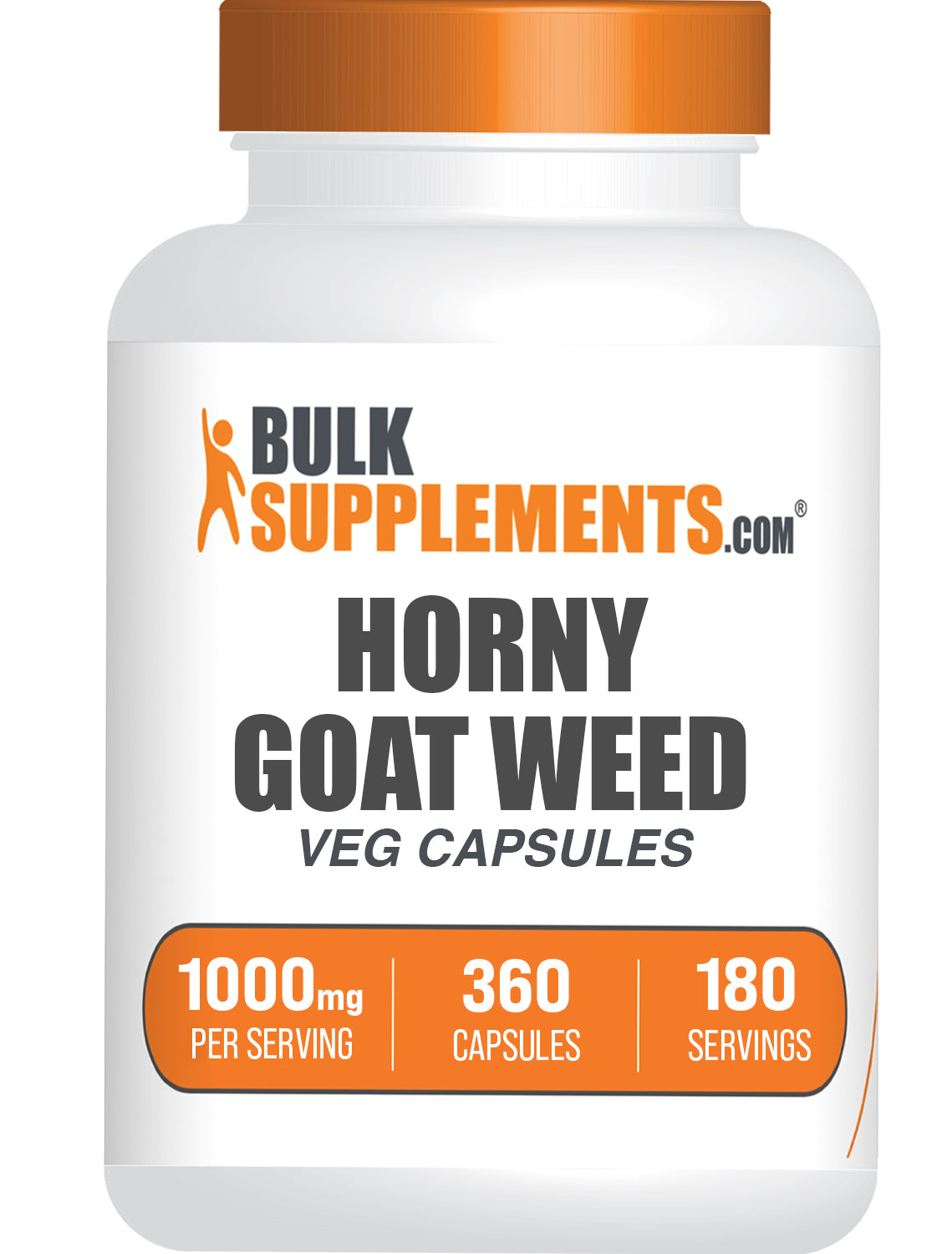 BulkSupplements.com Horny Goat Weed 360 capsules bottle image