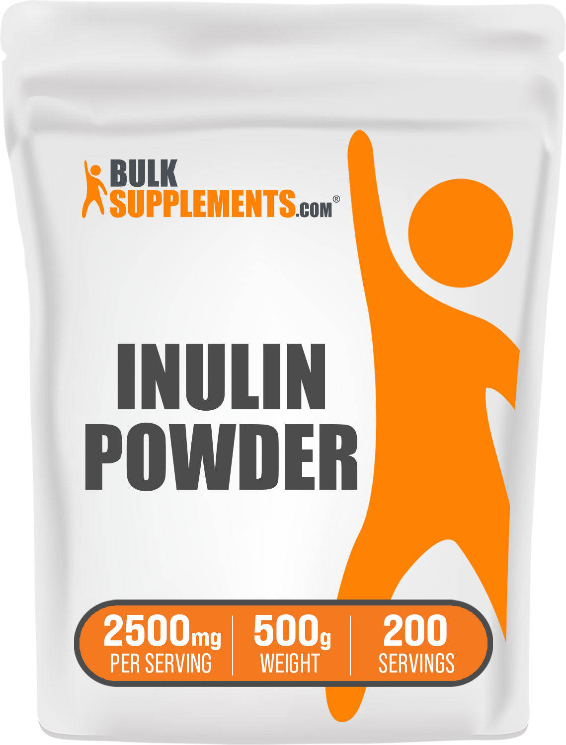 BulkSupplements.com Inulin Powder 500g Bag