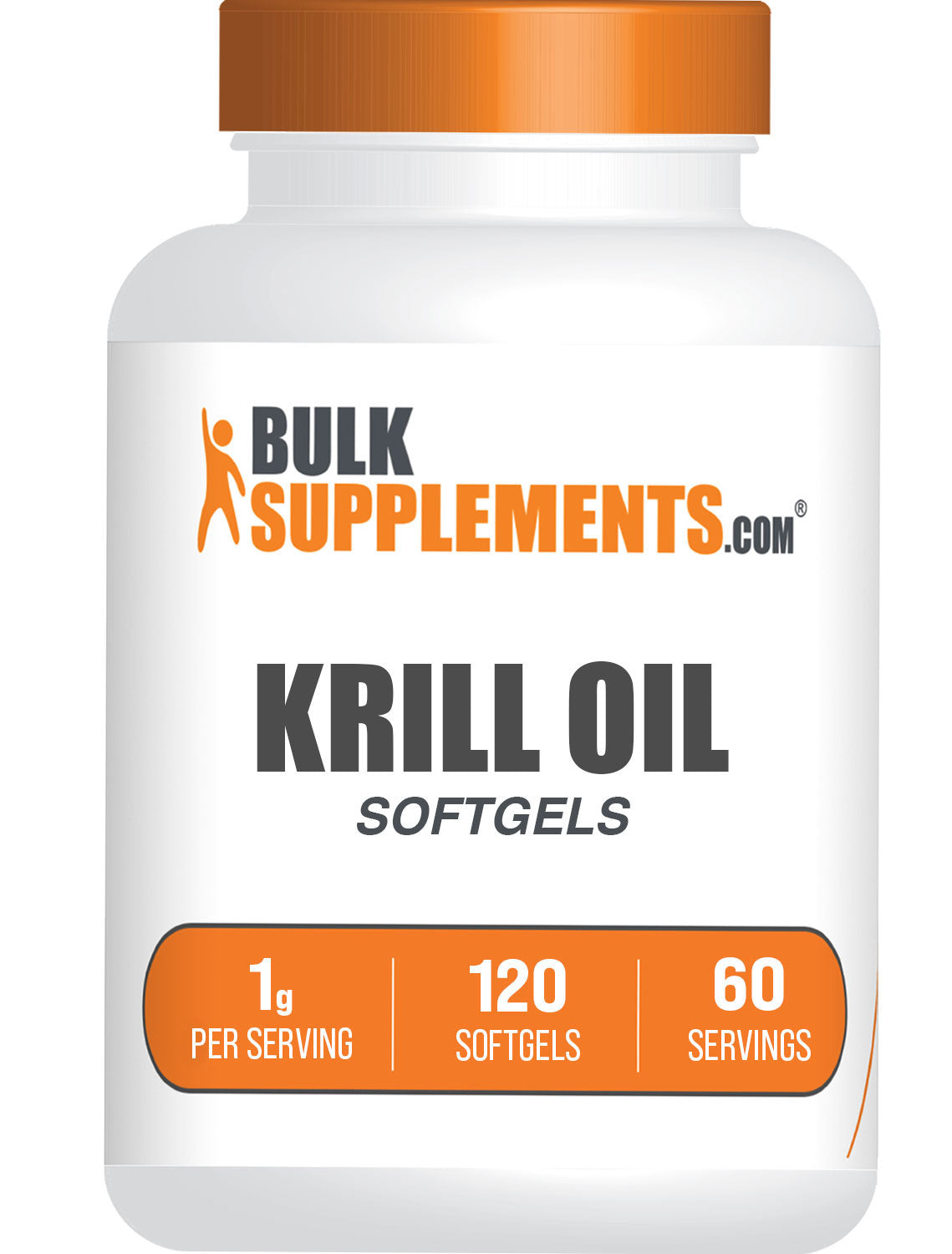 BulkSupplements.com Krill Oil Softgels 120ct
