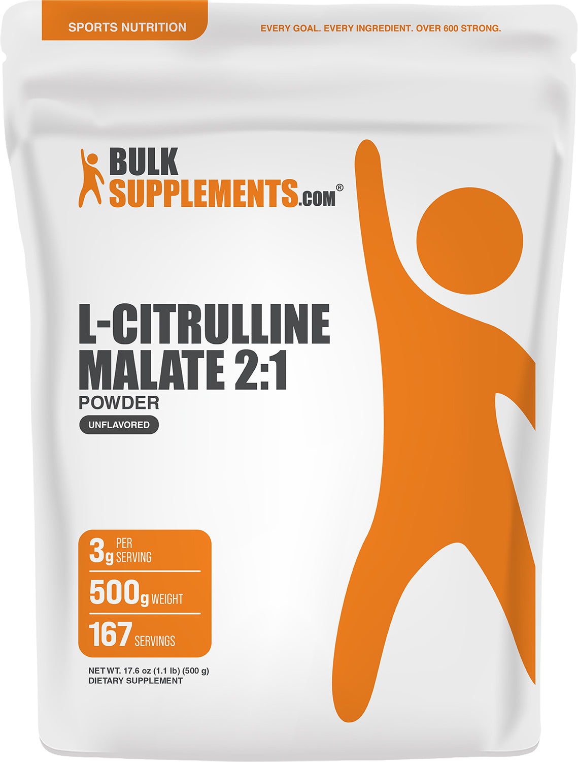 L-Citrulline Malate 21 Powder 500g Main Image