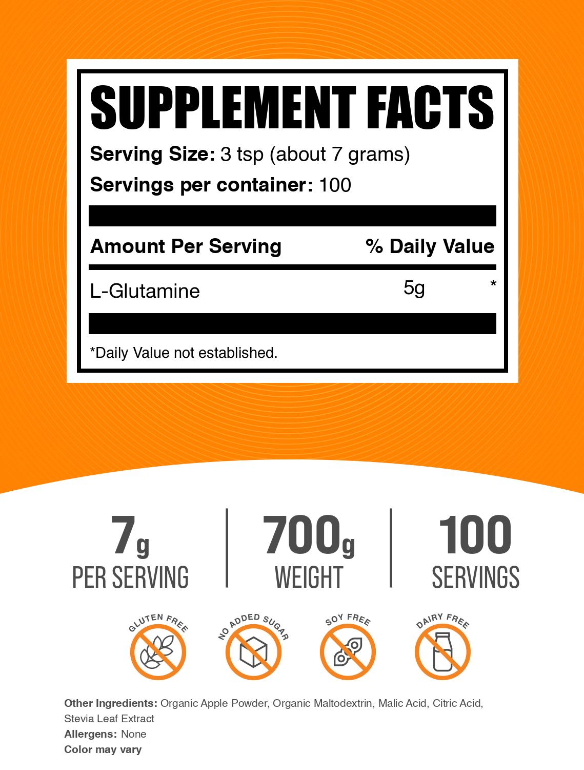 L-глутамин порошок - кислое яблоко