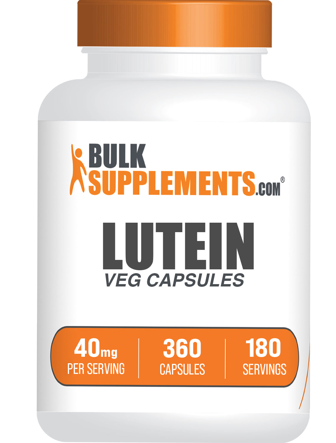 BulkSupplements.com Lutein 40mg 365 capsules bottle image