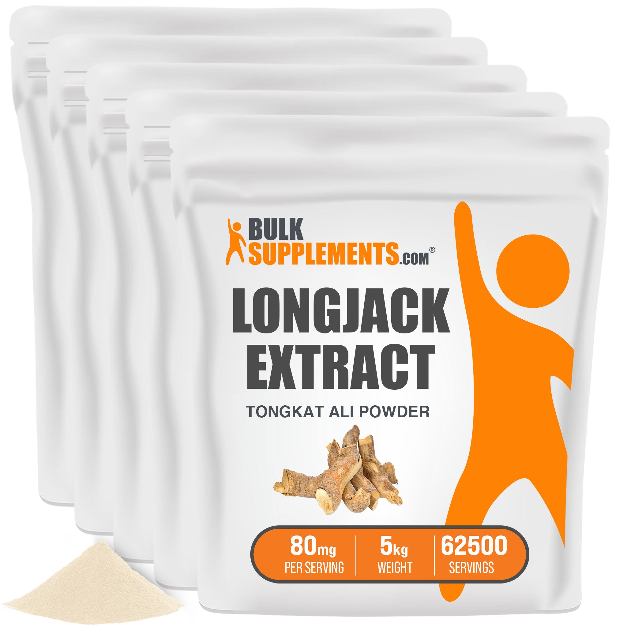 BulkSupplements Longjack Extract Tongkat Ali Powder 5 Kilograms bags