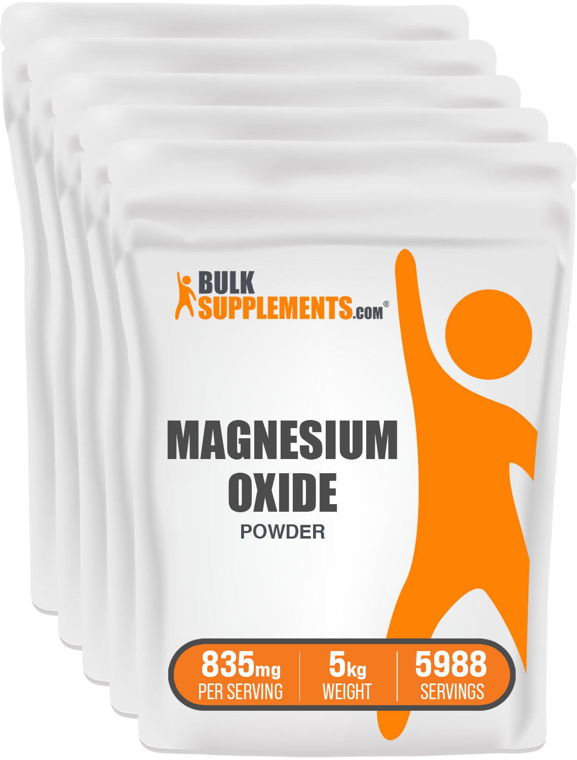 BulkSupplements Magnesium Oxide Powder 5kg bags