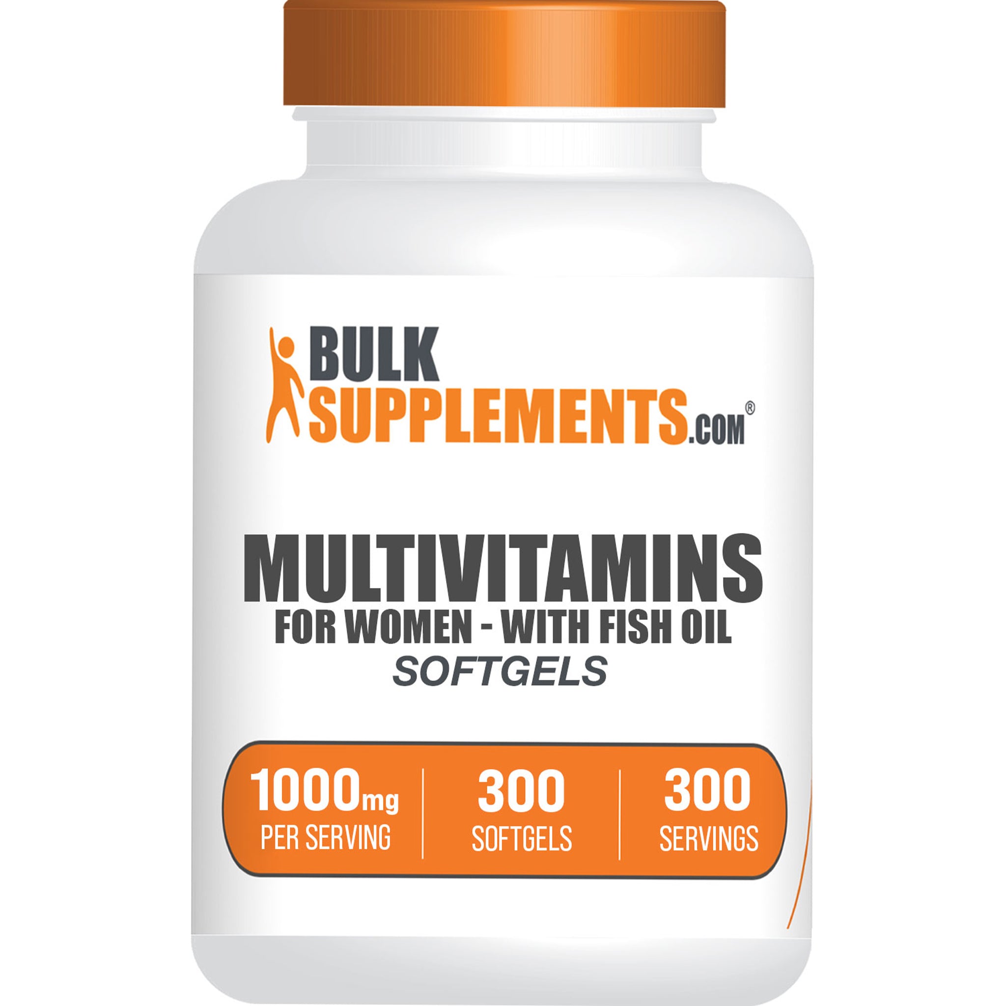 BulkSupplements.com Multivitamins for Women 300 softgels bottle image