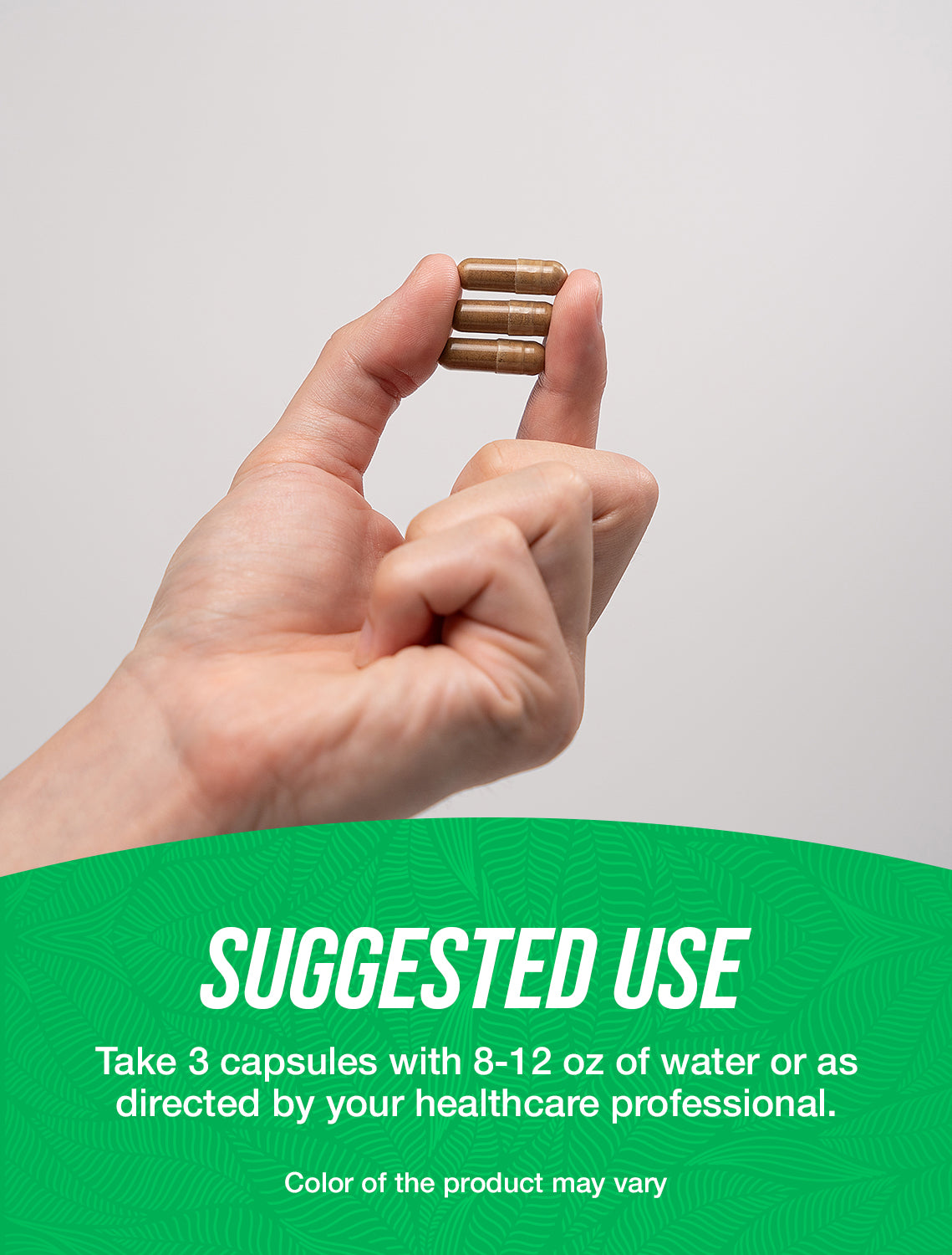 Maca root extract capsules suggested use image