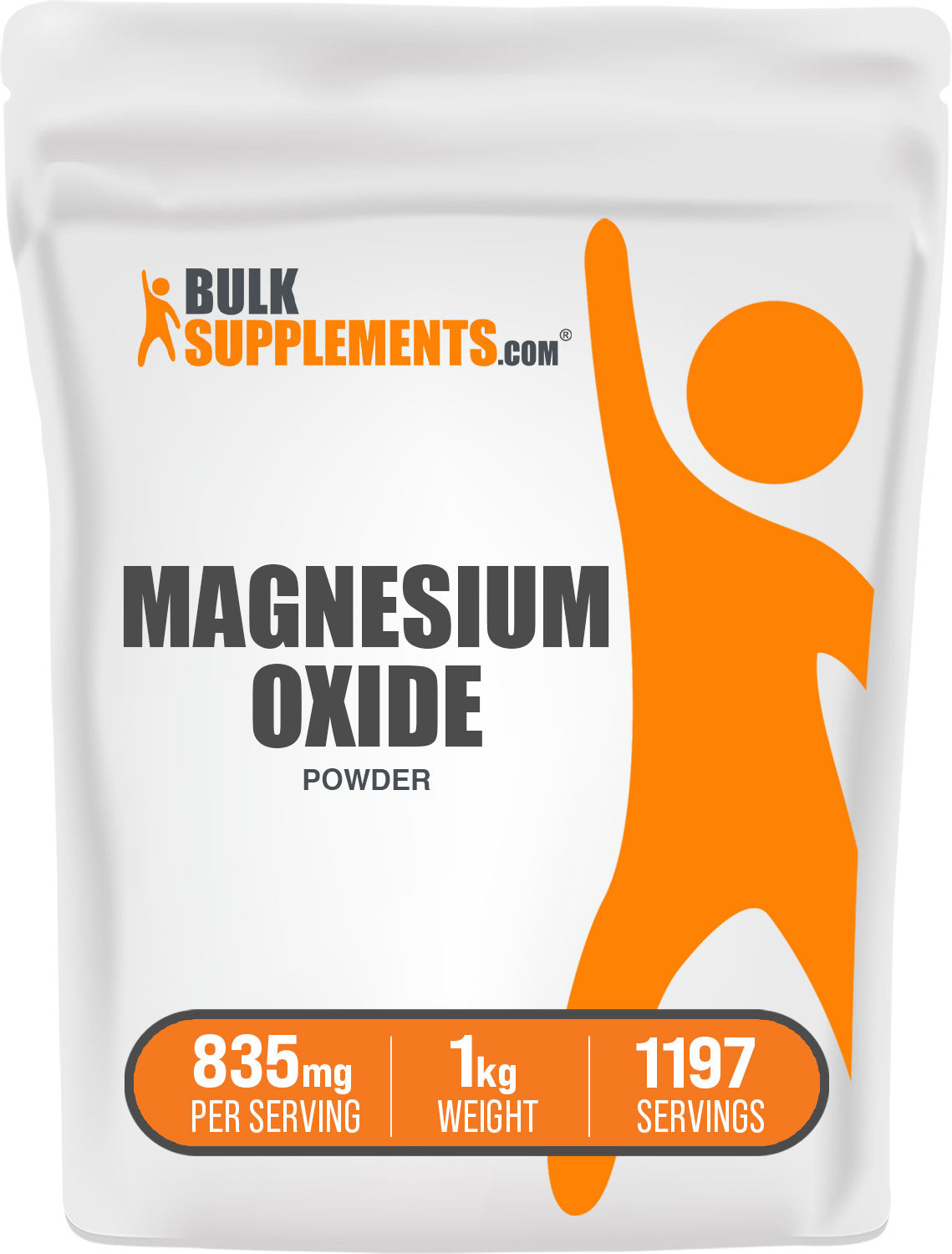 BulkSupplements Magnesium Oxide Powder 1kg bag