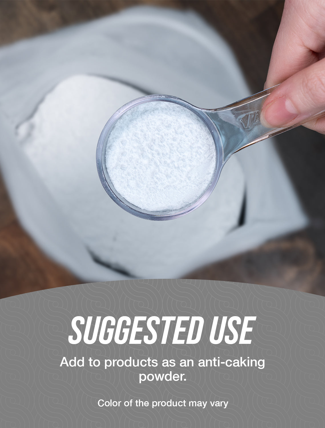 Magnesium Stearate powder suggested use image