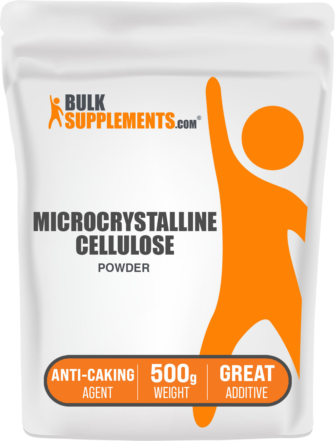 BulkSupplements Microcrystalline Cellulose MCC Powder 500g bag