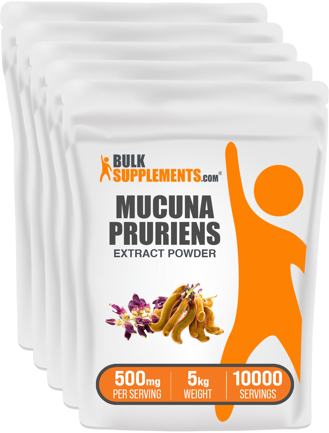BulkSupplements.com Mucuna Pruriens Extract Powder 5kg bag image