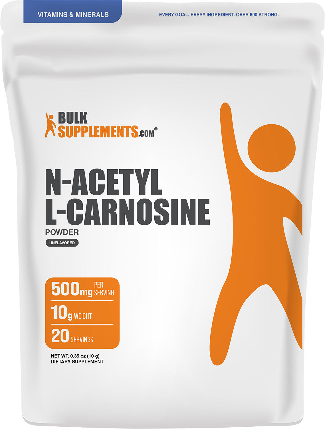 N-Acetyl L-Carnosine Powder NALC 10g Main Image