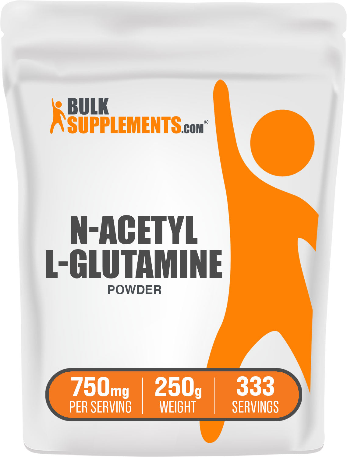BulkSupplements.com N-Acetyl L-Glutamine Powder 250g Bag