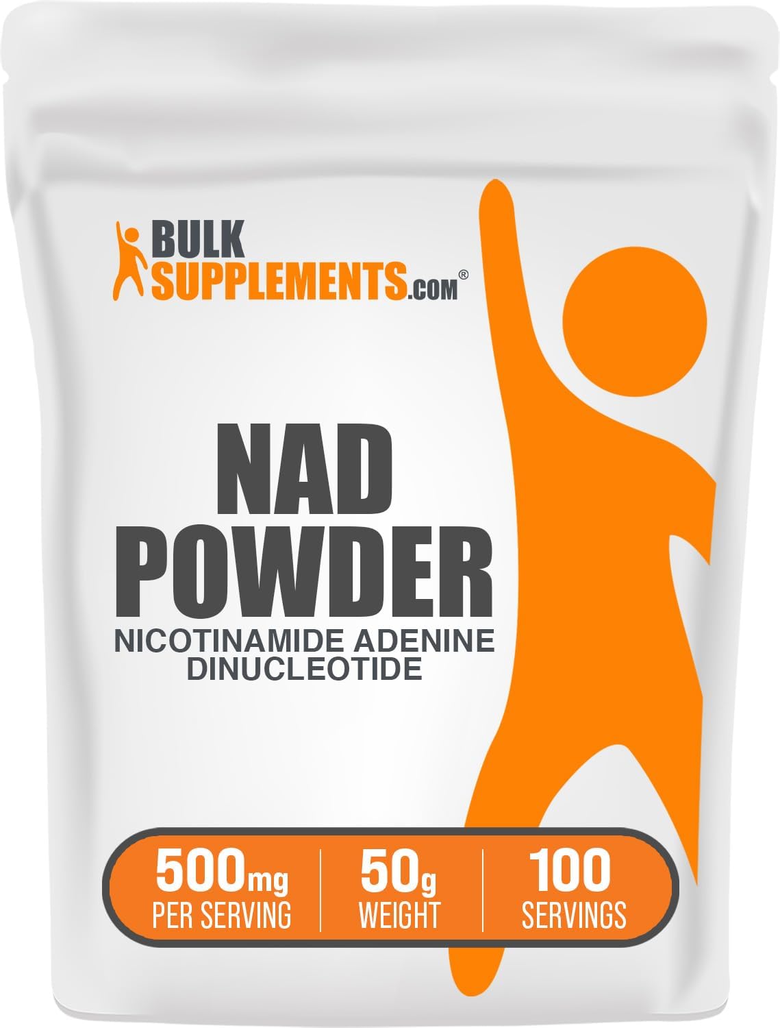 BulkSupplements.com NAD Powder 50g bag image