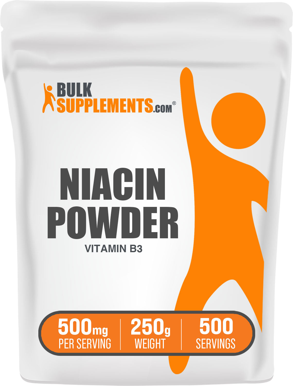 BulkSupplements Niacin 500mg Vitamin B3 
