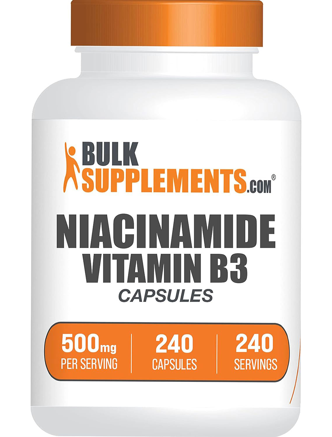 BulkSupplements Niacinamide 500mg Vitamin B3