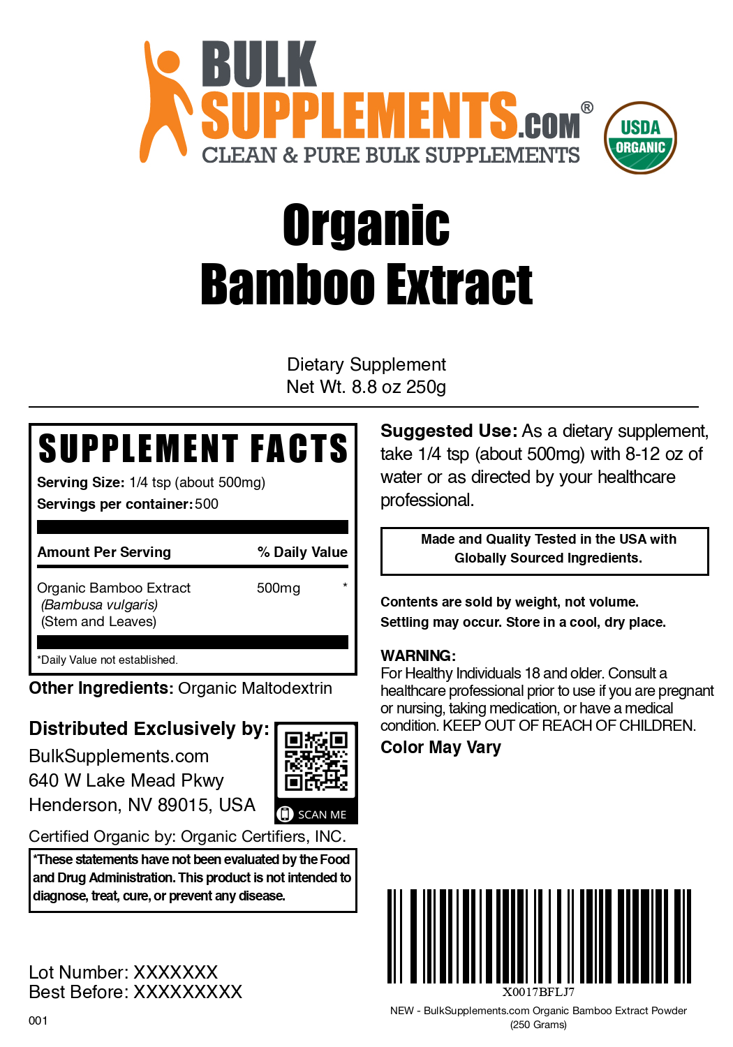 Bamboo Extract Powder