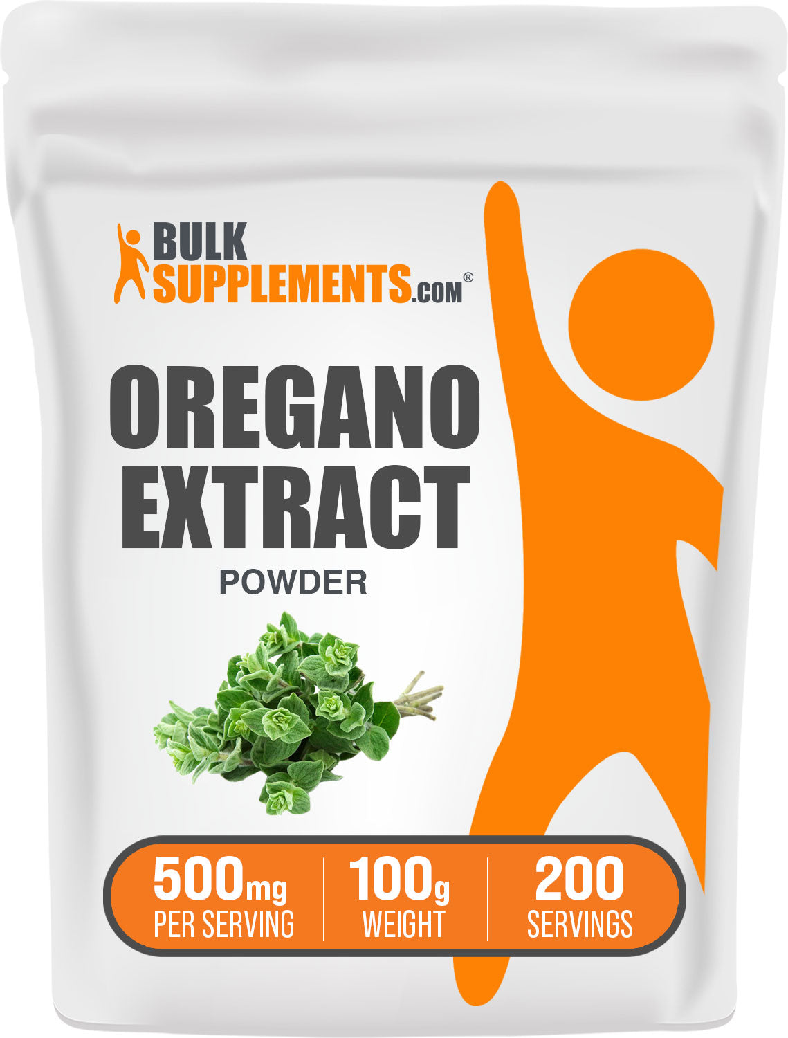 BulkSupplements Oregano Extract Powder 100g bag