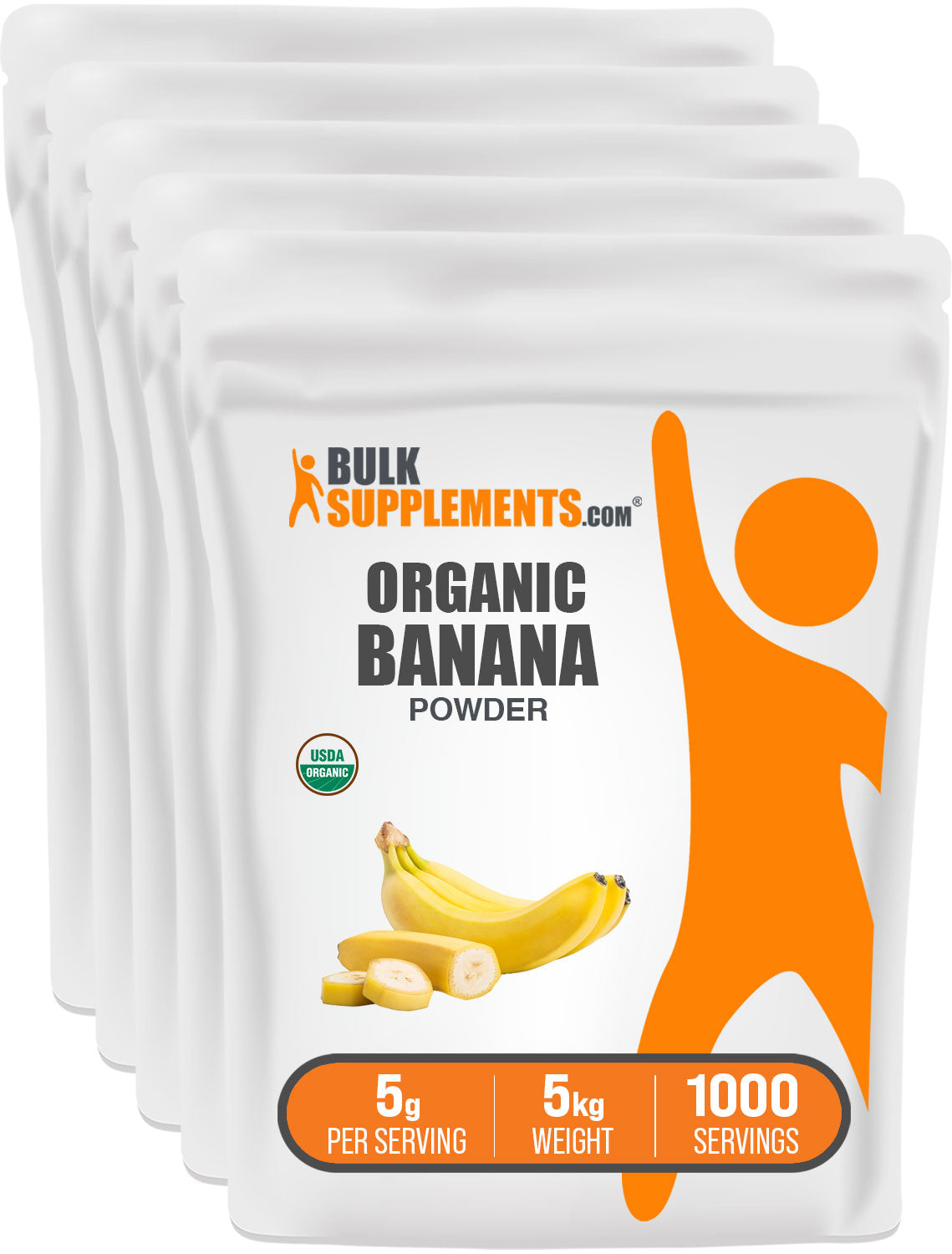 BulkSupplements.com Organic Banana Powder 5kg bag image