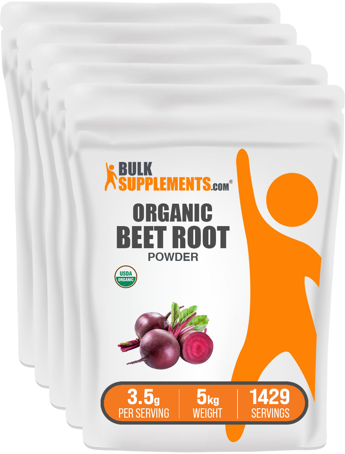 BulkSupplements.com Organic Beet Root Powder 5kg bag image
