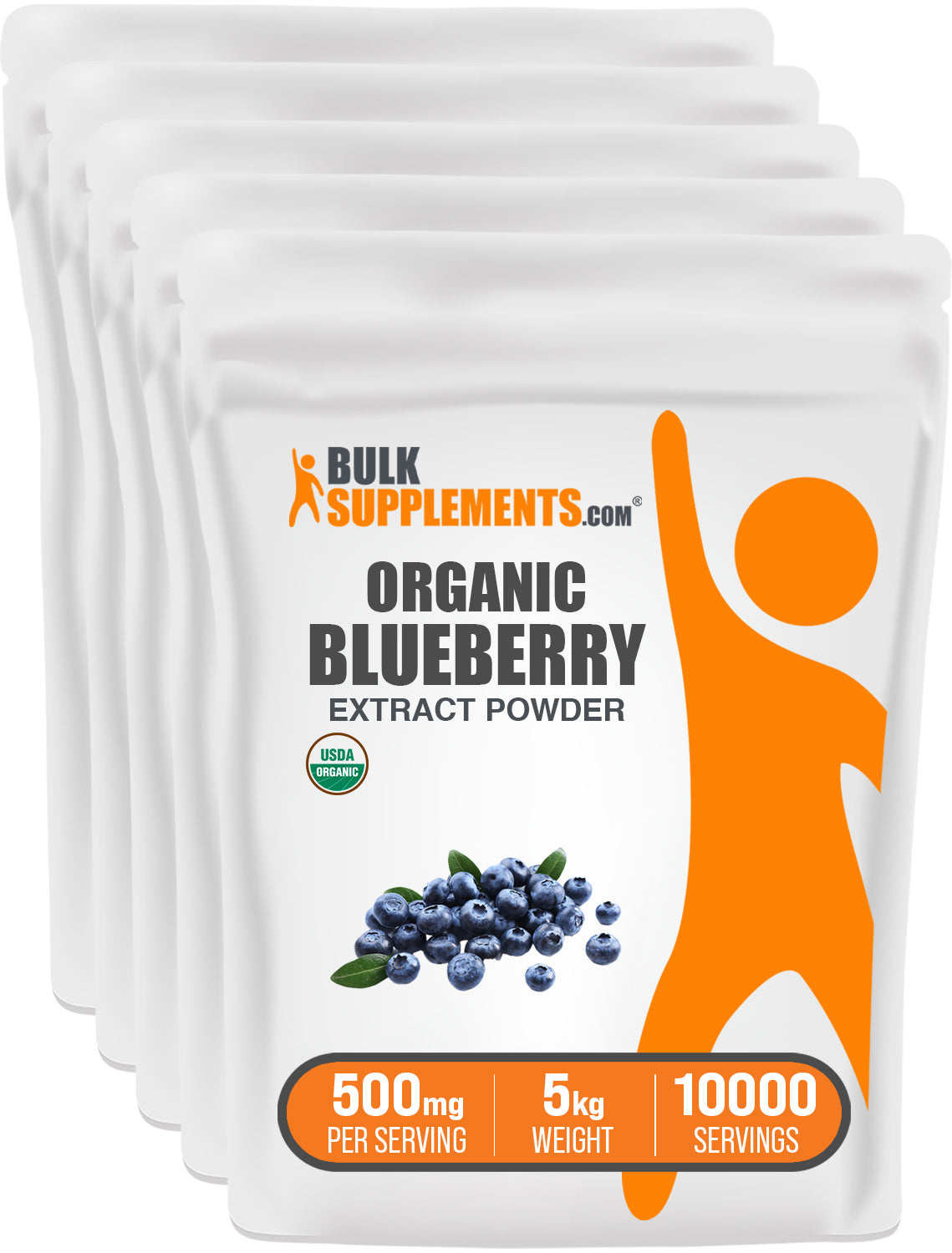 BulkSupplements.com Organic Blueberry Extract Powder 5kg bag image